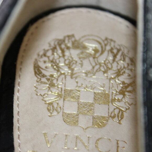 Vince Camuto Black Embossed Leather Pointed Toe Flats NWOB Size 5 - Picture 5 of 7